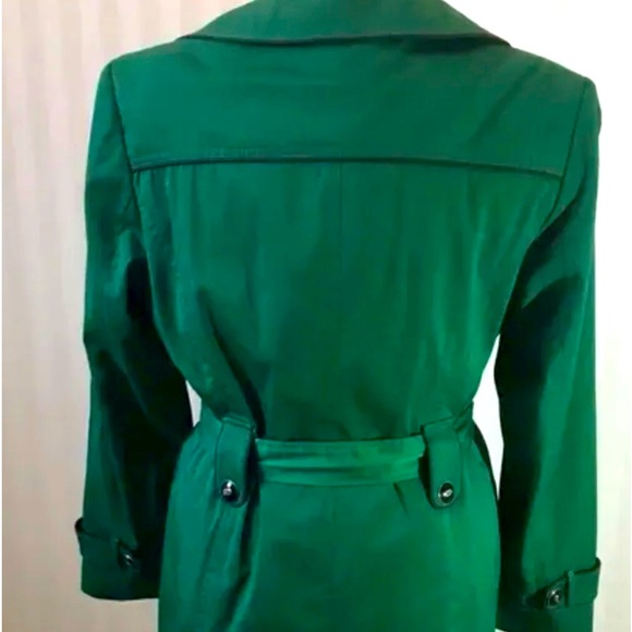Cleo green trench coat . Size 10 - Picture 4 of 10